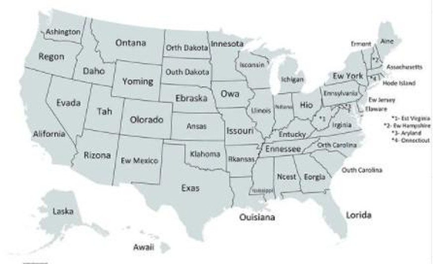 Amerika Karte Geografie