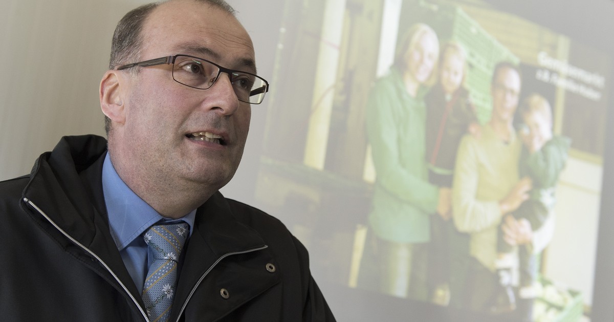 Mit Edelweisskrawatte: CVP-Nationalrat und Bauernpräsident Markus Ritter.