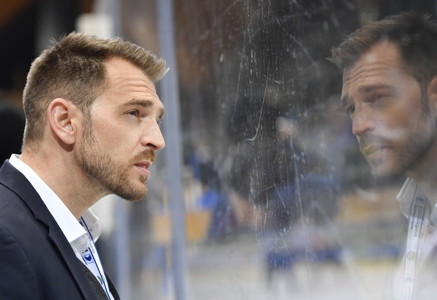 Davos&#039; Sportchef Raeto Raffainer, beim Eishockey-Qualifikationsspiel der National League A zwischen dem HC Davos und Geneve-Servette HC, am Samstag, 16. November 2019, im Eisstadion in Davos. (KE ...