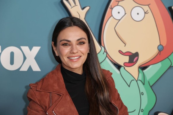 LOS ANGELES, CALIFORNIA - NOVEMBER 12: Mila Kunis attends FOX "Family man" Celebrating the 400th episode on Fox Studio Lot on November 12, 2022 in Los Angeles, California.  (Photo by Momodu Man...