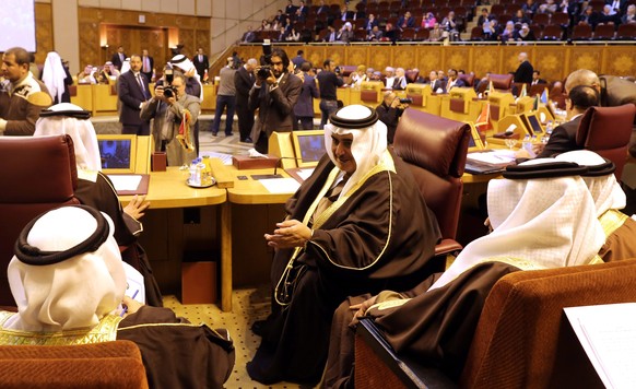Geisseln die Türkei: Mitglieder der Arabischen Liga bei einer Konferenz.