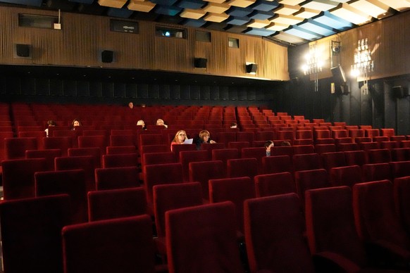 The audience waits in a movie theater for the start of the screening of a documentary about Melania Trump in Ljubljana, Slovenia, Friday, Jan. 30, 2026. (AP Photo/Darko Bandic)
Slovenia Melania Trump  ...