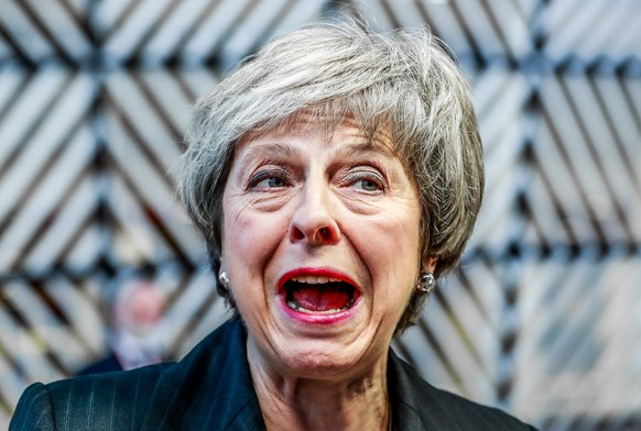 epa07229029 British Prime Minister Theresa May arrives at the European Council in Brussels, Belgium, 13 December 2018. During their two days summit, European leaders will focus on the &#039;Brexit&#03 ...