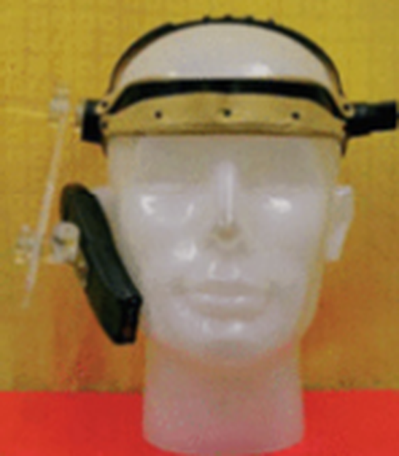 Der Strahlungsfaktor wird im Labor mit Hilfe eines Kopfmodells gemessen.