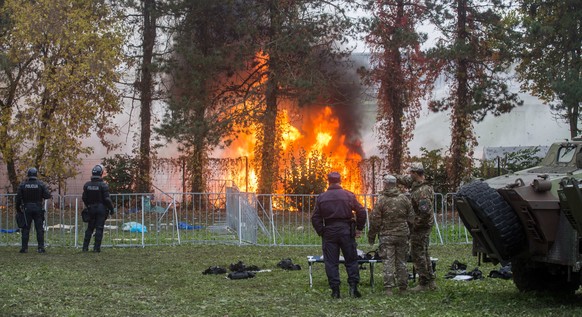 Mehr als 1000 Flüchtlinge sind in dem Lager in Brezice untergebracht.