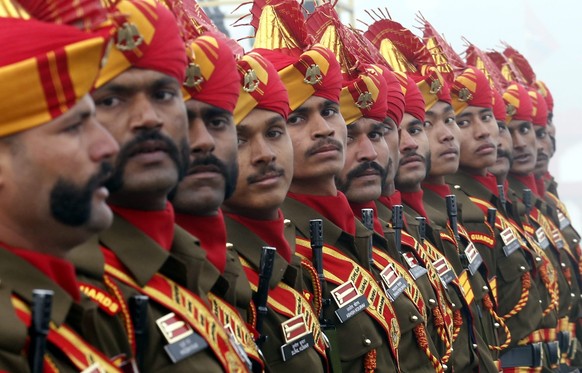 Immer mehr indische Soldaten stehen stramm für ihr Land.&nbsp;