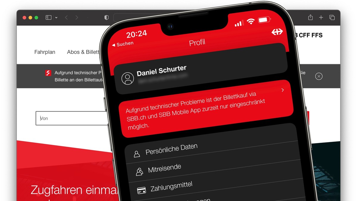 Wegen IT-Störungen bei den SBB fiel der Online-Ticketkauf aus.