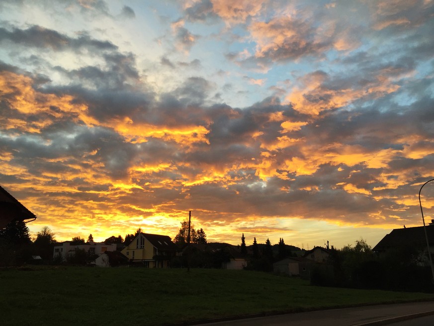 Morgenstimmung am Donnerstag im Zürcher Oberland.