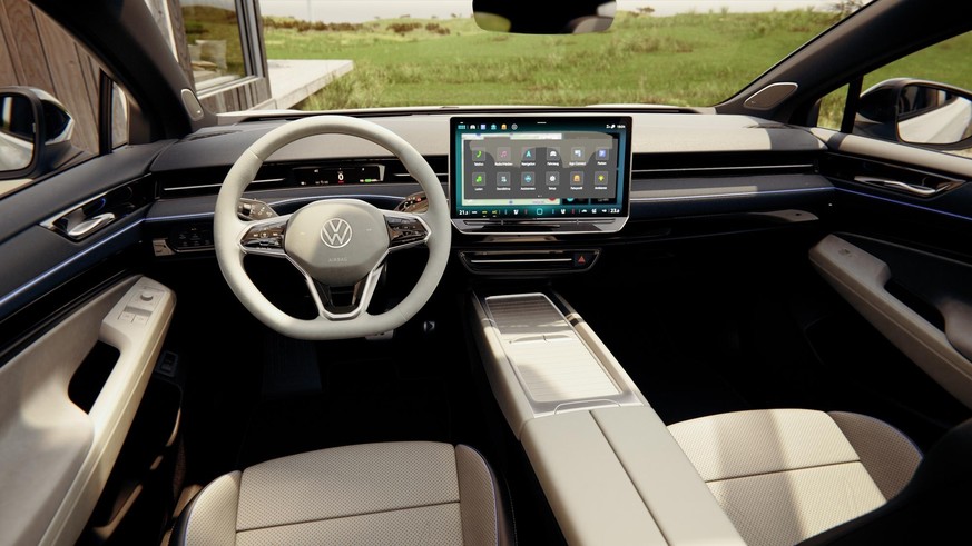 Reduziert und gut verarbeitet: Das Cockpit des ID.7.