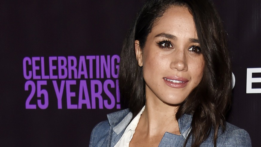 FILE - In this May 20, 2016. file photo, actress Meghan Markle poses at P.S. Arts&#039; &quot;the pARTy!&quot; in Los Angeles. Markle told Vanity Fair for an interview published online on Sept. 5, 201 ...