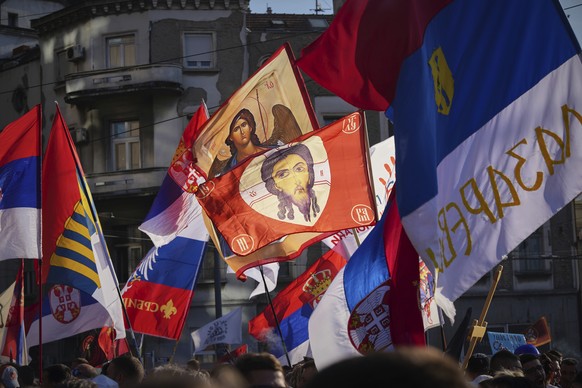 People attend a major anti-government rally to press their demand for an early election after nearly eight months of almost daily anti-corruption demonstrations that have shaken the populist governmen ...