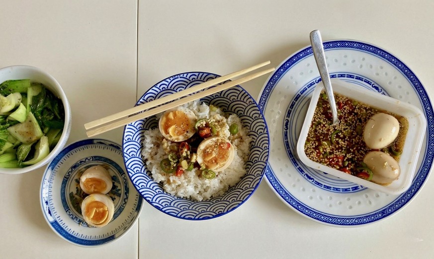 Mayak eggs drug eggs drogen eier koreanisch tiktok essen food kochen