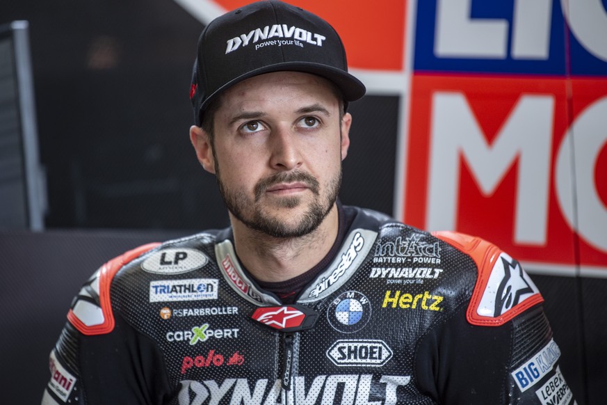 Der Schweizer Moto GP2 Motorradrennfahrer Tom Luethi, vom Dynavolt Intact GP-Team, anlaesslich der offiziellen Moto GP 2 Testtage, auf der Rennstrecke in Jerez, Spanien, am Freitag 22. Februar 2019. ( ...