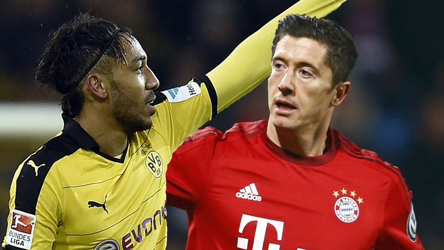 Aubameyang gegen Lewandowski: Nicht das Duell um die Welt, doch immerhin das Duell um die Torjägerkanone.