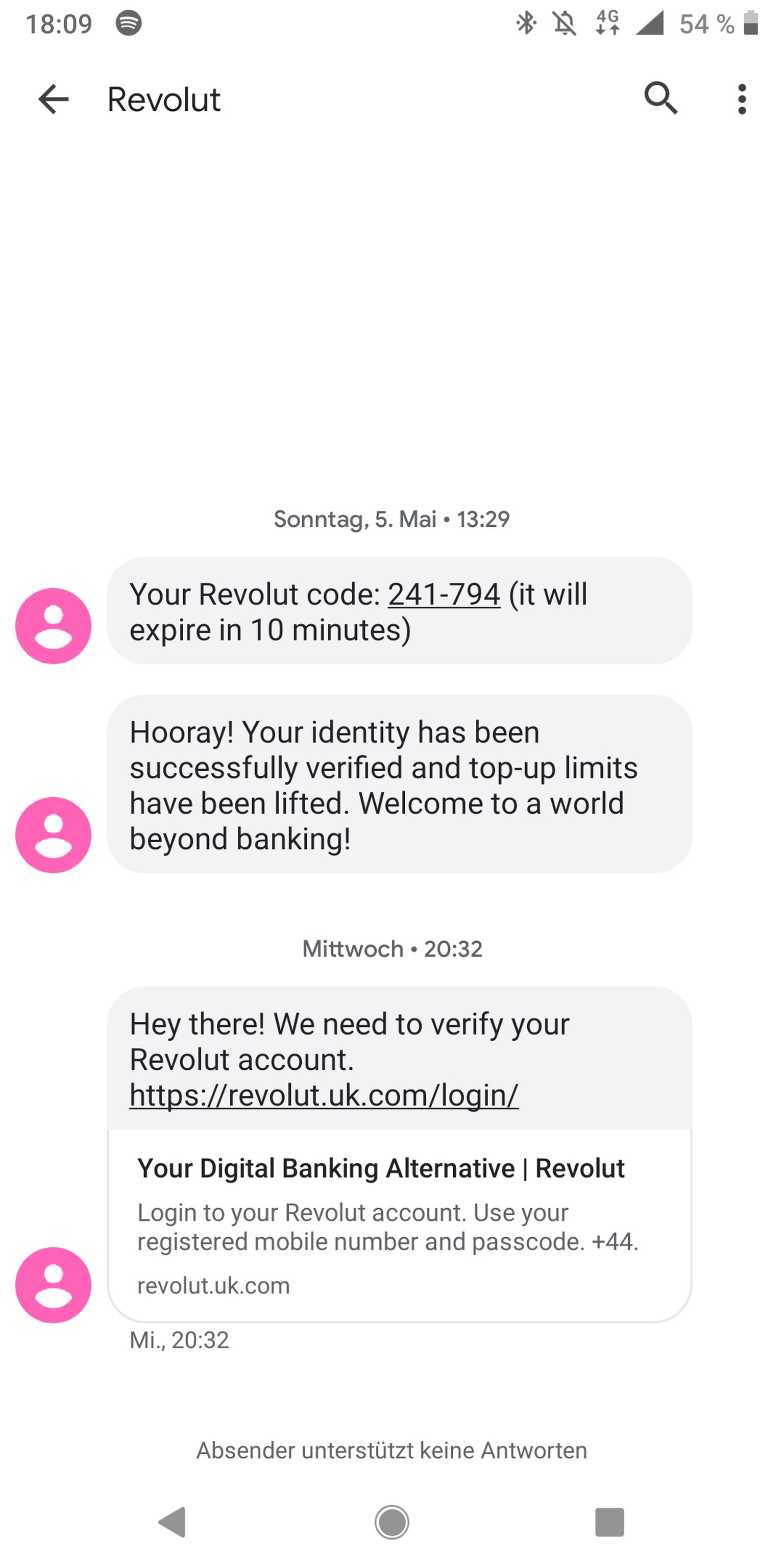 Bestätigungscode nicht kommt paypal sms SMS Code