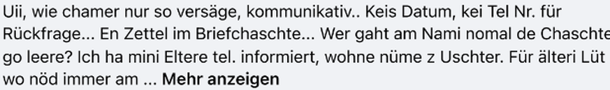 Uster Trinkwasser verunreinigt