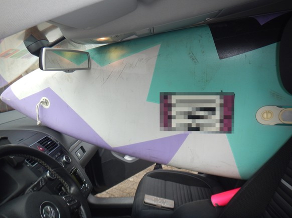 Viel Sicht hatte die Autolenkerin bei dieser Fracht nicht mehr.