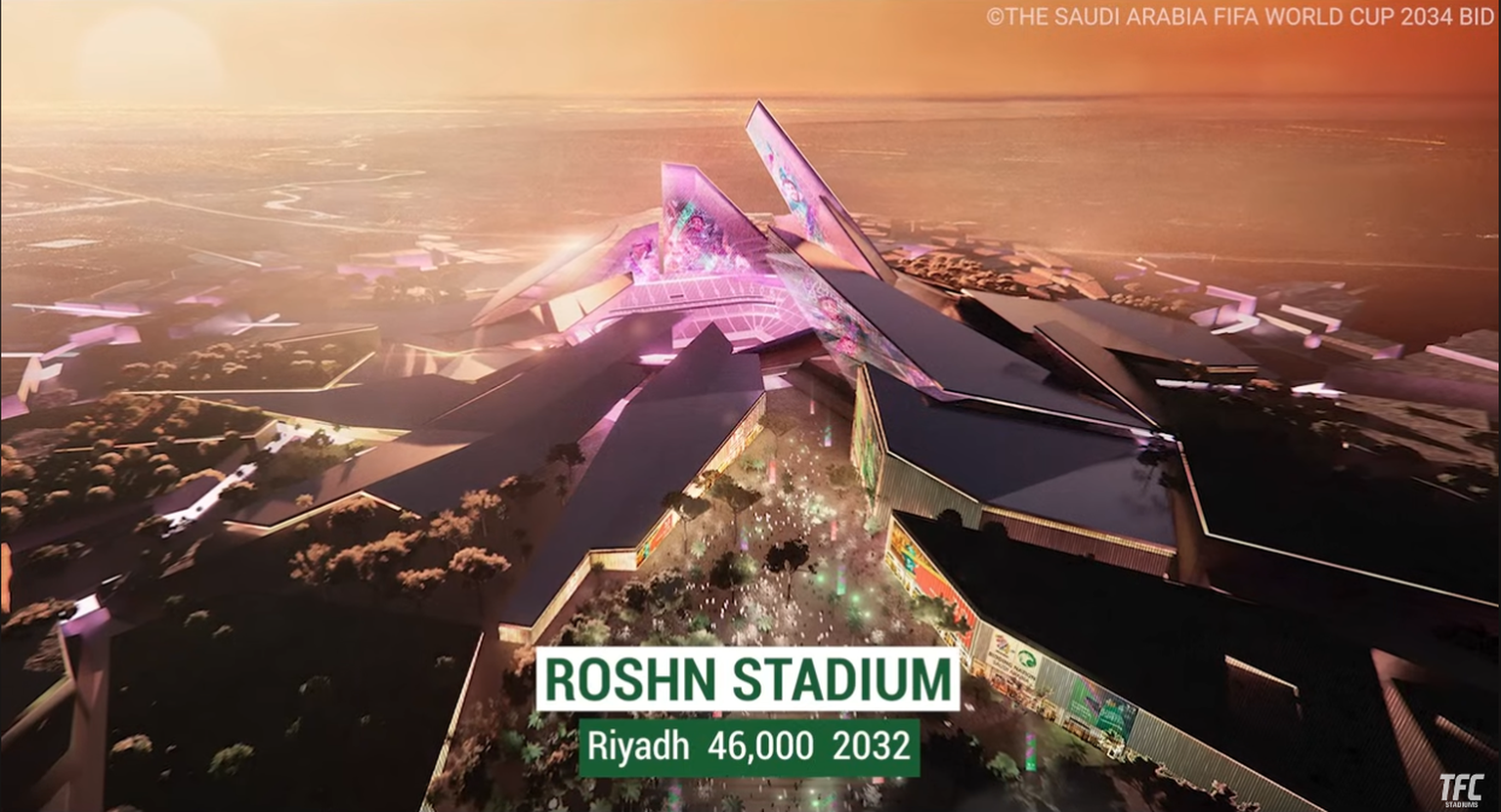 Der Baubeginn für das Roshn Stadion soll 2028 erfolgen.
