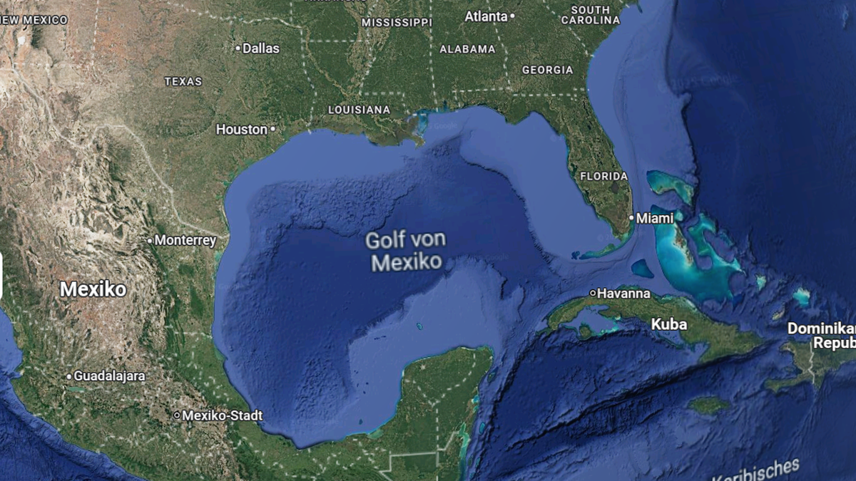 golf von mexiko maps