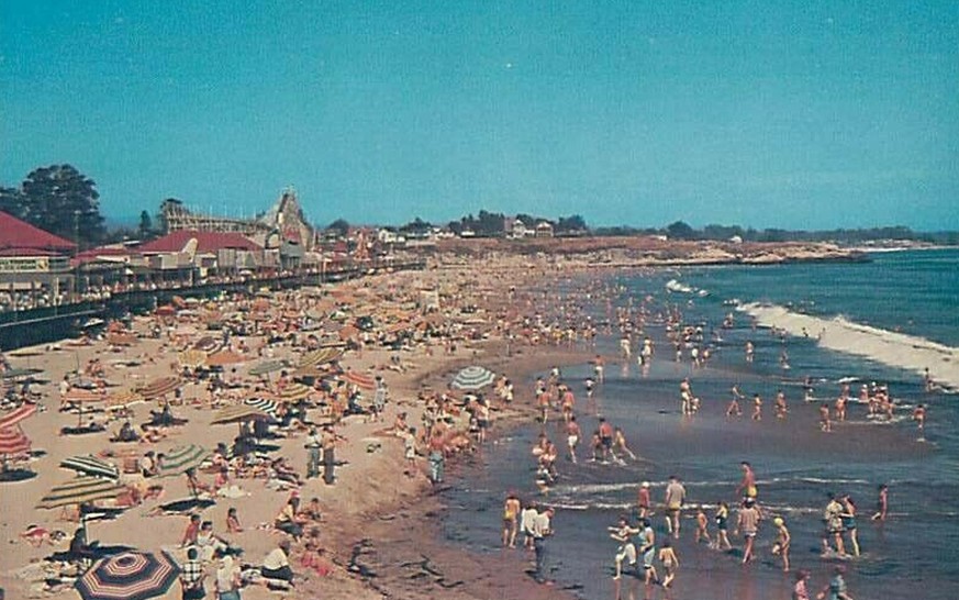 Wer erspäht den <strike>Eismeister</strike> Chronisten? Der Strand von Santa Cruz in den 1980er Jahren.