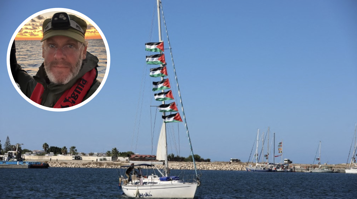 Samuel Crettenand, militant pacifiste a embarqué sur la Global Sumud Flotilla qui se dirige vers Gaza.