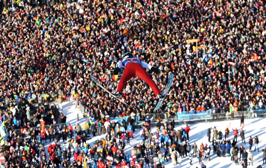 Garmisch-Partenkirchen, Deutschland 01. Januar 2025: 73.internationale Vierschanzentournee, Skispringen, Herren, Weltcup, Garmisch-Partenkirchen, Olympia Skistadion, 4hills, Olympiaschanze, Neujahrssk ...