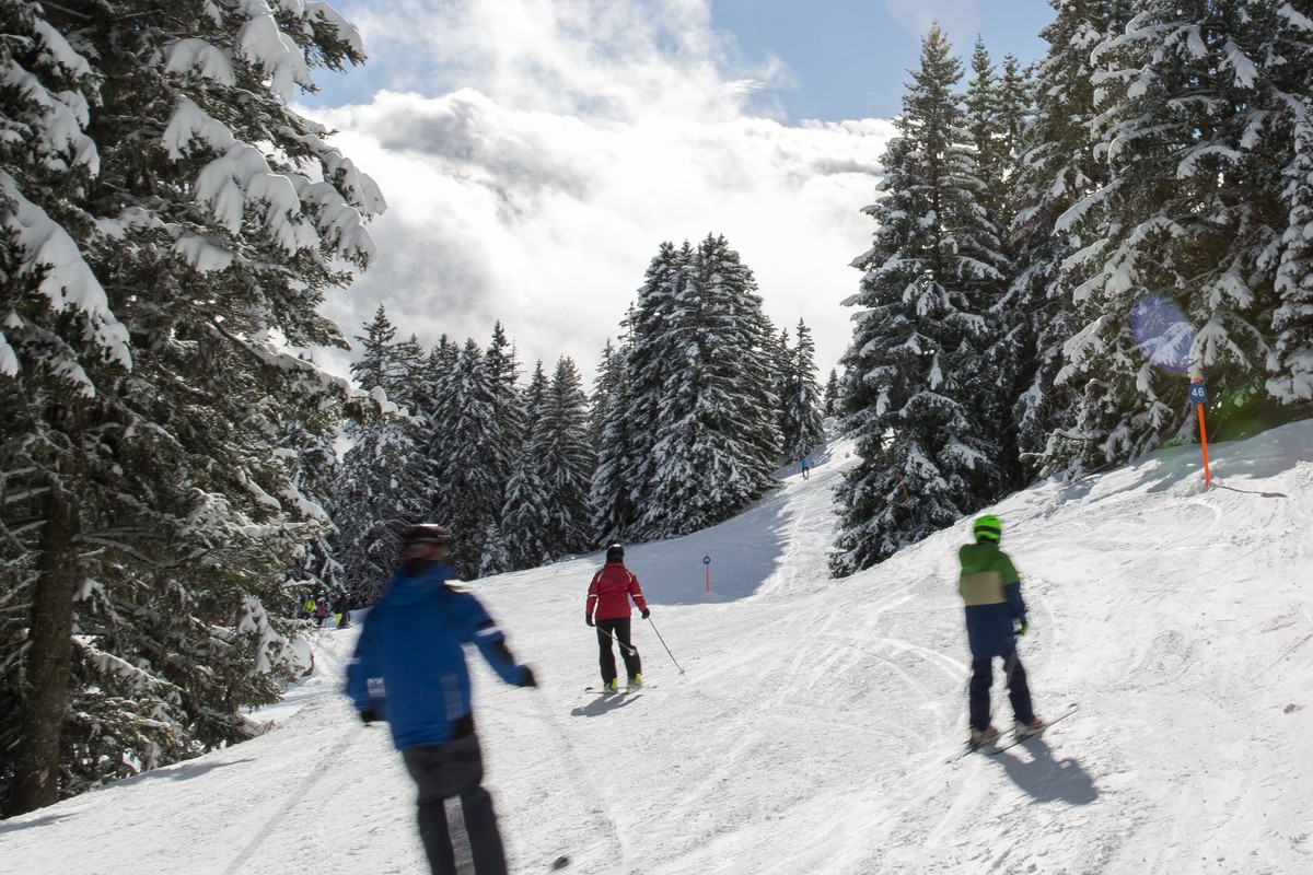 In Leysin in den Waadtländer Alpen sind die Pistenverhältnisse gut.