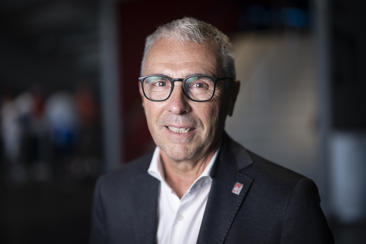 Martin Baumann, CEO Swiss Ice Hockey Federation SIHF, posiert am Donnerstag, 28. Mai 2026 in der Swiss Life Arena in Zuerich. (KEYSTONE/Andreas Becker)