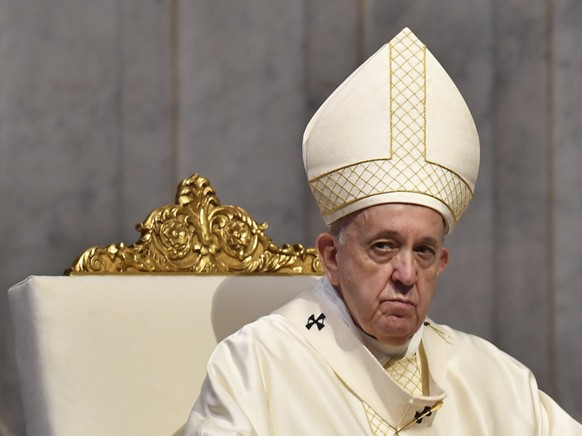 ARCHIV - Papst Franziskus kritisiert die Vorf�lle in Washington. Foto: Tiziana Fabi/AFP Pool/AP/dpa