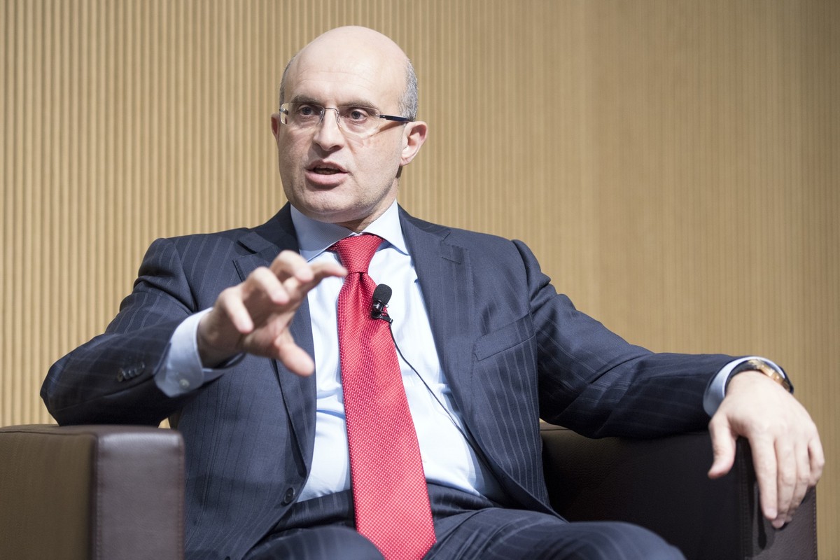 Gilbert Ghostine, CEO Firmenich, spricht waehrend der Swiss Global Compact Dialogue, am Donnerstag, 2. Februar 2017, in Bern. (KEYSTONE/Anthony Anex)
