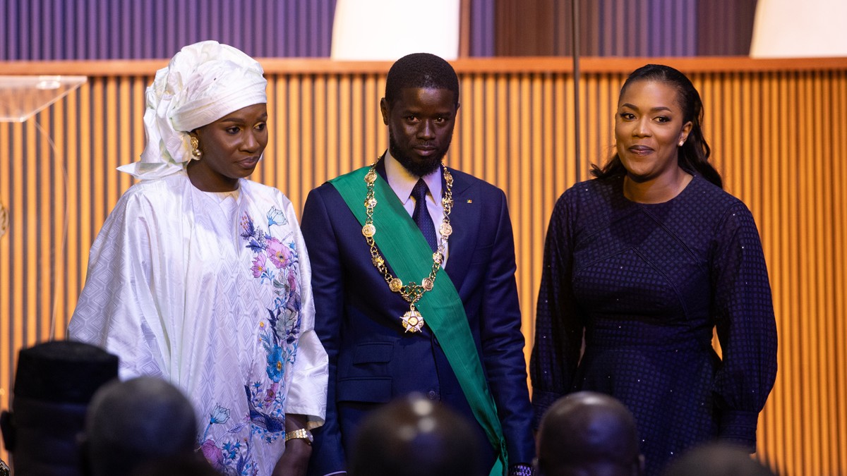The president of Senegal has two first ladies