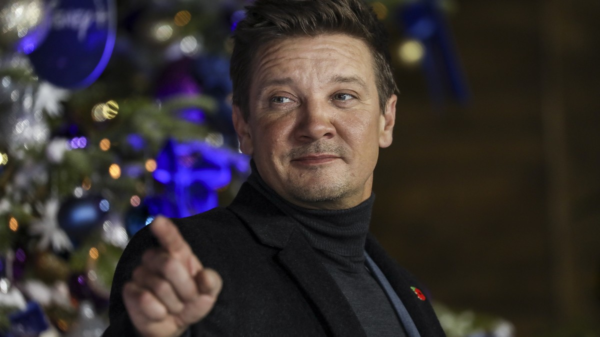 FILE - Jeremy Renner poses for photographers upon arrival at the UK Fan Screening of the film "Hawkeye," in London, Thursday, Nov. 11, 2021. Renner is being treated for serious injuries that ...