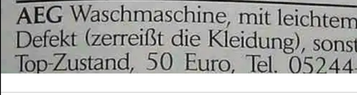 Waldi befiehlt: Schau den Picdump!
Ok, tchuligom, was ist letzte Preis?