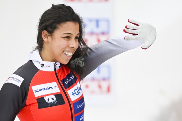 ARCHIVBILD ZUM SDA-TEXT UEBER DIE BOB SAISONBILANZ, AM DIENSTAG, 16. FEBRUAR 2021 - Melanie Hasler of Switzerland during the women&#039;s 2-bob World Cup in St. Moritz, Switzerland, on Saturday, Janua ...