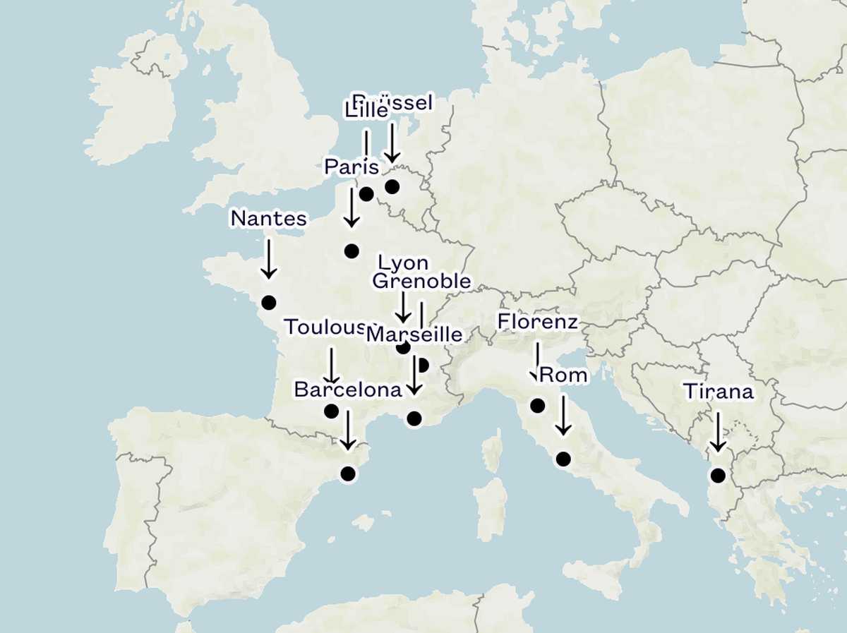 Manifestations Europe