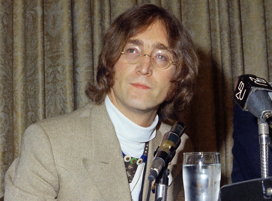 FILE - Singer John Lennon appears during a press conference at the Hotel Americana on May 13, 1968, in New York. Mark David Chapman, the man who shot and killed Lennon outside his Manhattan apartment  ...