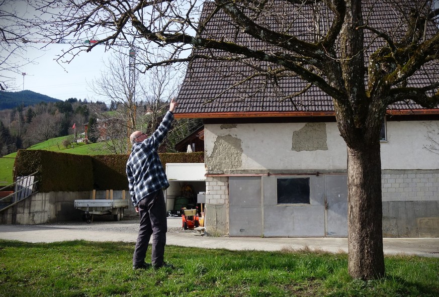 Besuch Zuhause auf dem Bio-Bauernhof in Altstätten SG von Markus Ritter, Mitte-Nationalrat und Präsident des Schweizerischen Bauernverbands (SBV), Mittwoch, 21.02.2024.