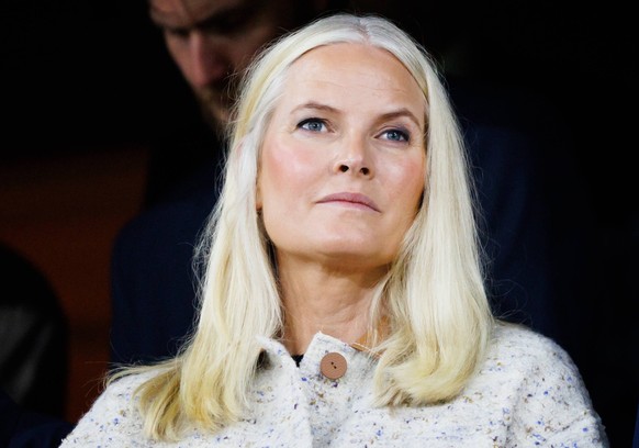 Norway v Moldova, 2026 World Cup qualification, Oslo, Norway Oslo, Norway. 09th, September 2025. Mette-Marit, Crown Princess of Norway seen at the 2026 World Cup qualification match between Norway and ...