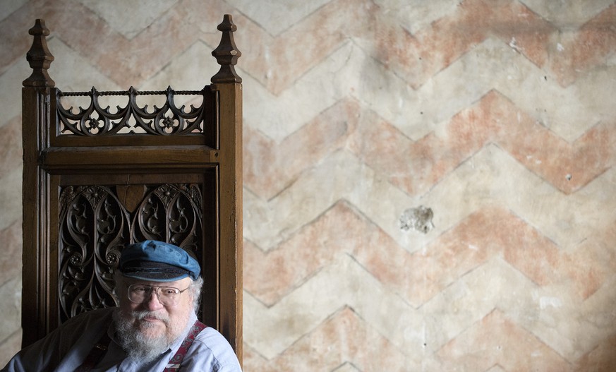 George R. R. Martin im Château&nbsp;de Chillon, Veytaux (das ist in der Schweiz).