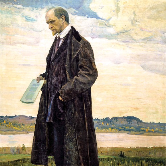 In seinem Gemälde «Der Denker» porträtierte Michail Nesterow den Philosophen Iwan Iljin (1883 bis 1954). 1950 schrieb Iljin 1950 in der Schweiz:&nbsp;«Es wird die historische Stunde kommen, da das rus ...