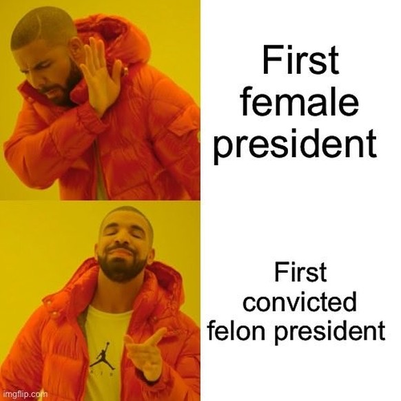 Erste Frau vs. erster verurteilter Straftäter als Präsident.
