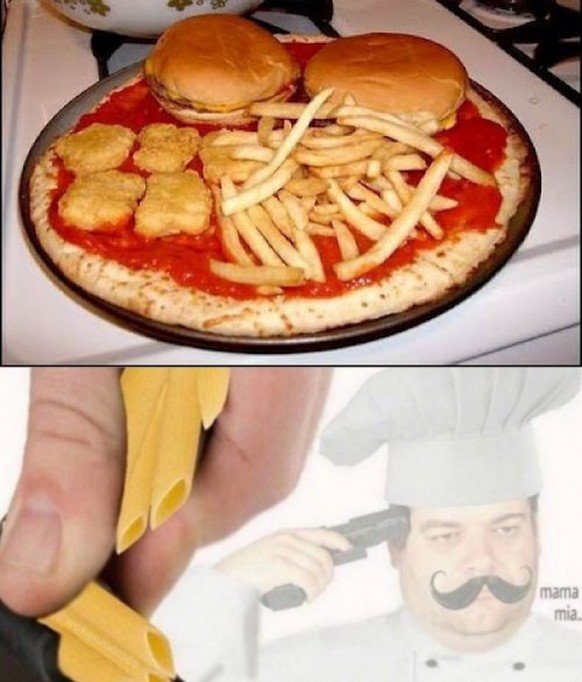 Jep, inklusive Chicken Nuggets.