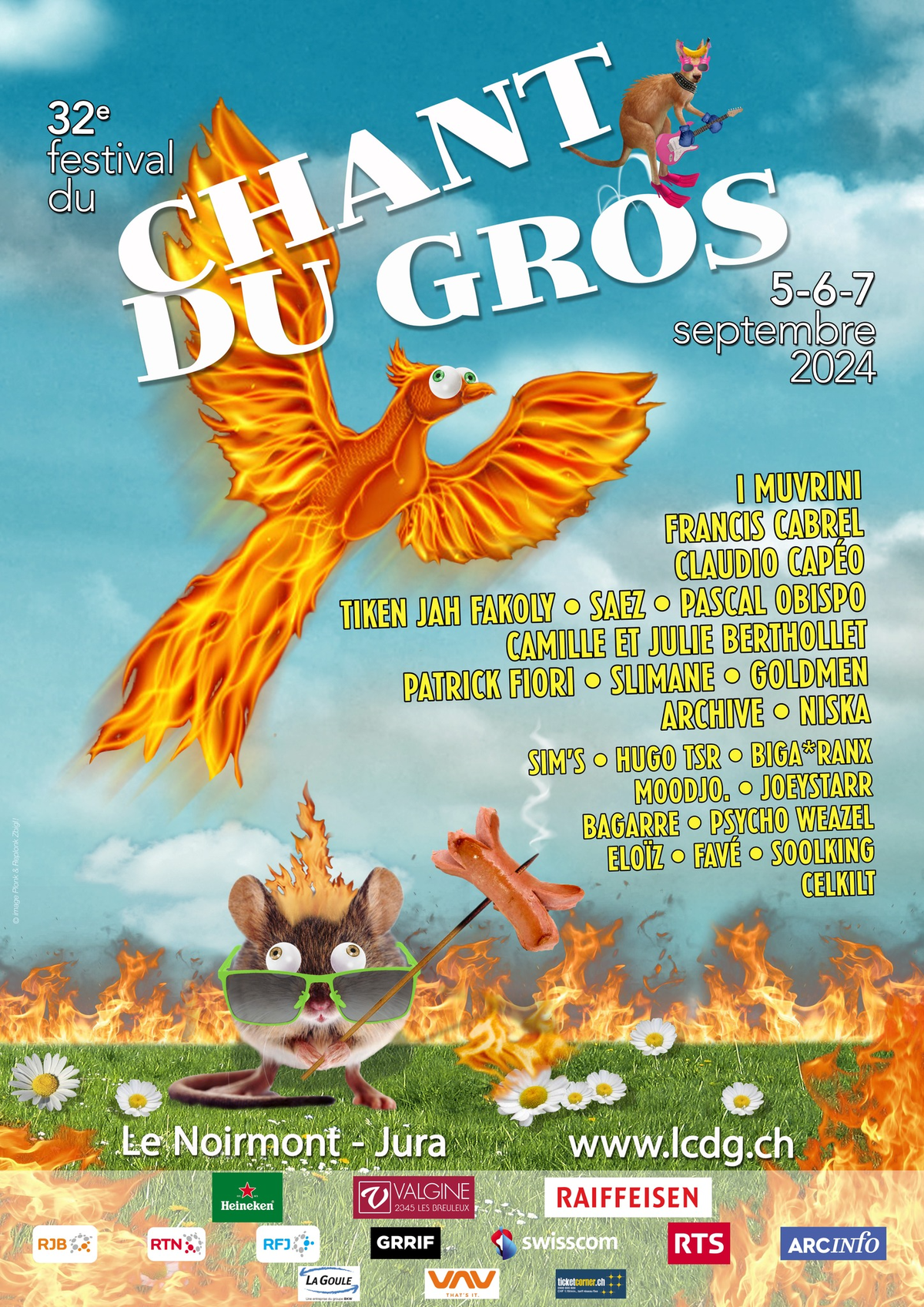 Le Chant du Gros a dévoilé lundi la programmation de sa 32e édition qui se déroulera du 5 au 7 septembre au Noirmont (JU). Les styles musicaux vont de la chanson française au rap. Parmi les artistes i ...