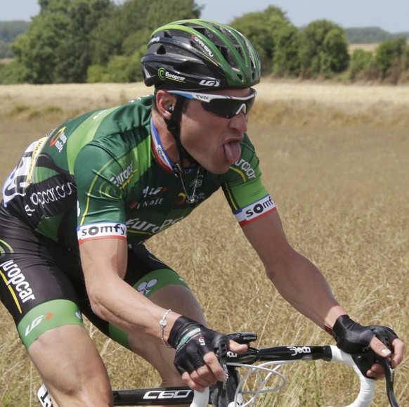 So kennt man ihn, so lieben ihn die Franzosen: Thomas Voeckler, immer am Limit.