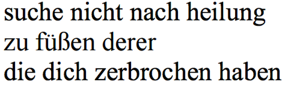 Aus «Milch &amp; Honig», S. 155.