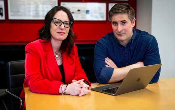 Die Buchautoren Maggie Haberman und Jonathan Swan.