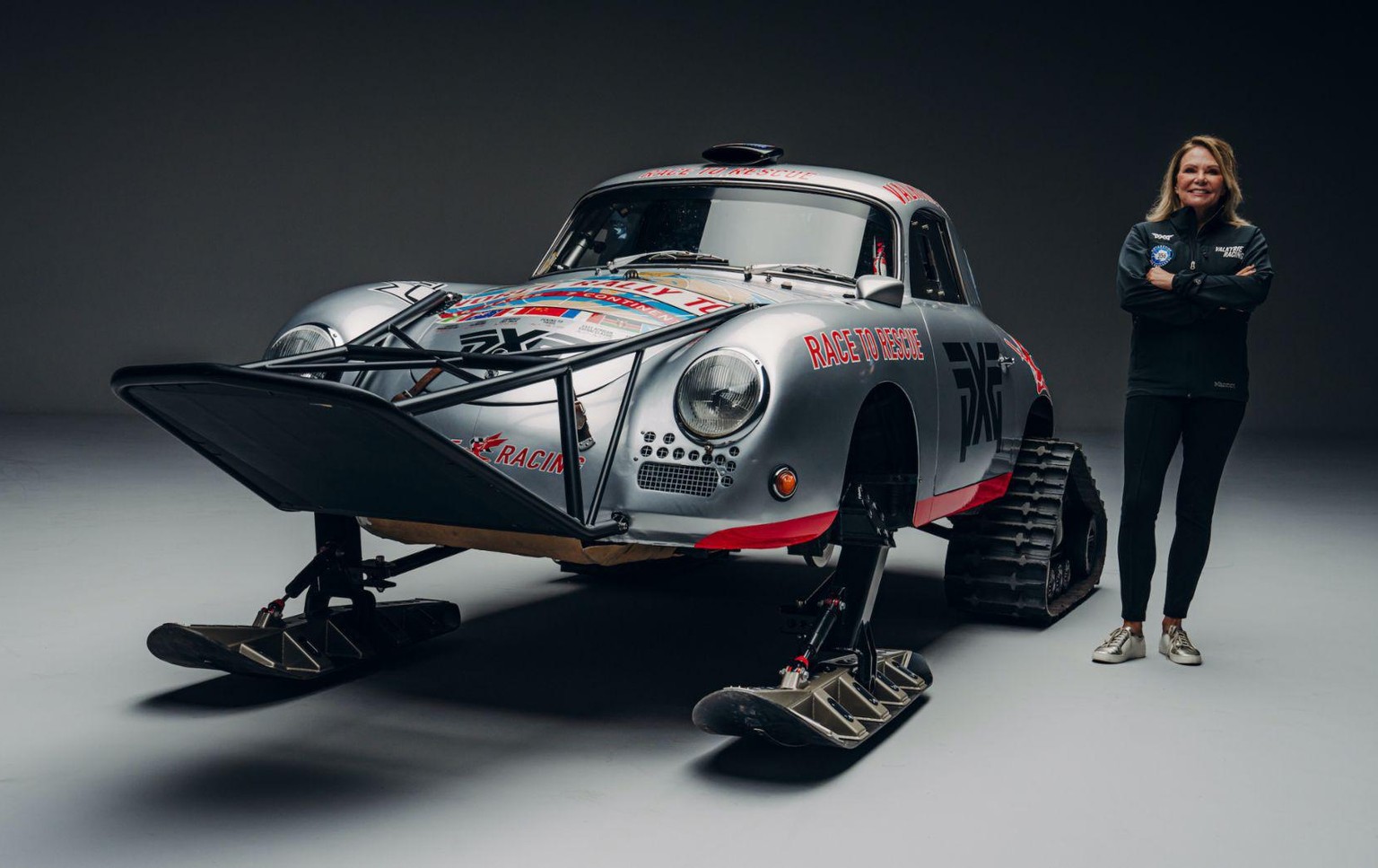 Valkyrie Racing Porsche 356A Renee Brinkerhoff südpol Antarktis ski auto oldtime ttps://www.valkyrieracing.com