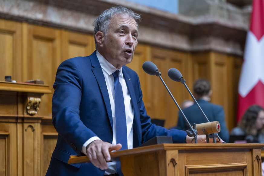 Nationalrat Remy Wyssmann, SVP-SO, spricht an der Sommersession der Eidgenoessischen Raete, am Dienstag, 9. Juni 2026, in Bern. (KEYSTONE/Peter Schneider)