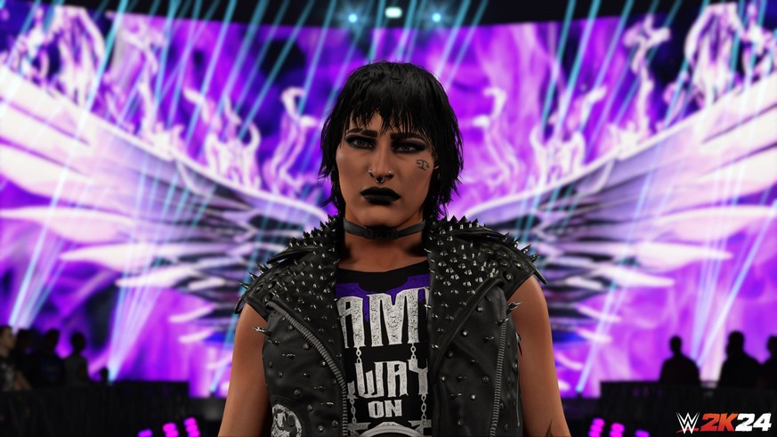 Women like Rhea Ripley are also competing on “WWE 2K24.”