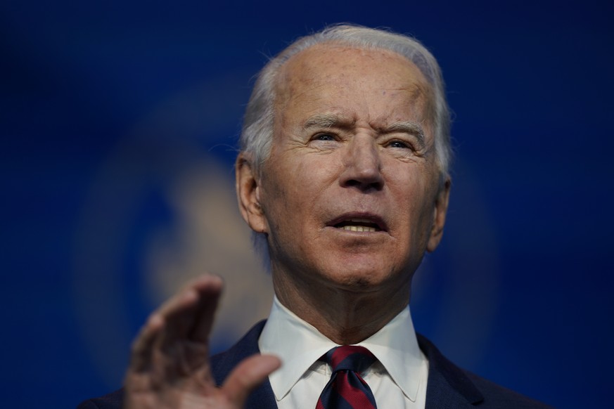 President-elect Joe Biden announces his climate and energy nominees and appointees at The Queen Theater in Wilmington Del., Saturday, Dec. 19, 2020. (AP Photo/Carolyn Kaster)
Joe Biden